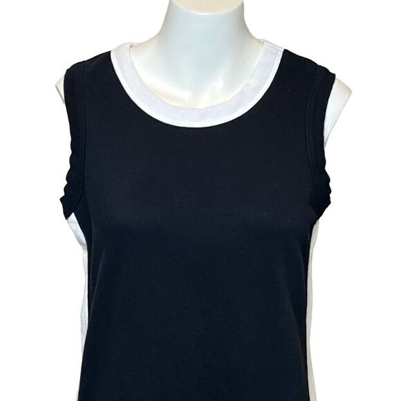 Fabletics Becky black and white French Terry mini dress size M - Picture 4 of 14